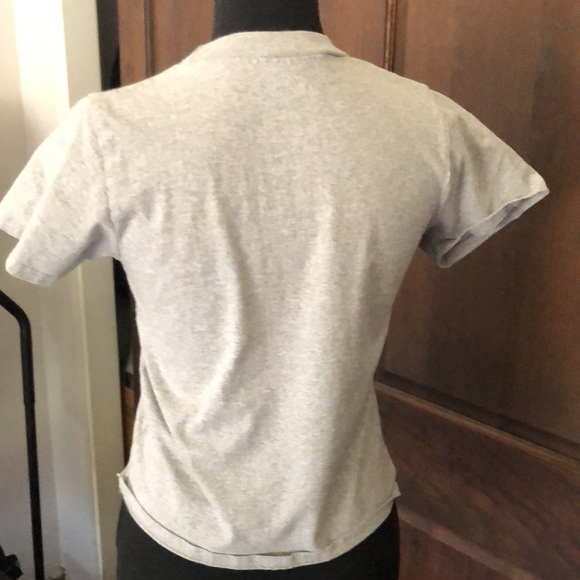 Small, Brandy Melville, T-shirt, and gray green letters - Picture 3 of 3